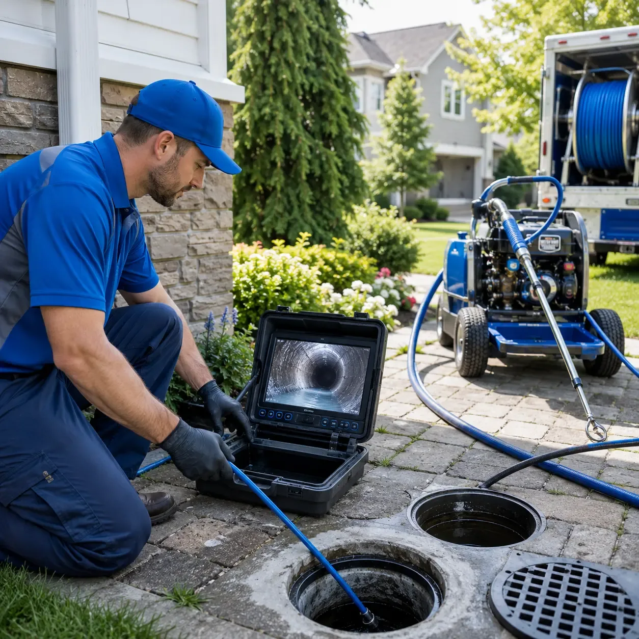 Outdoor drain cleaning professionals serving Whittier, NC